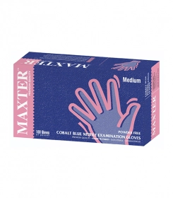 Gants Cobalt Nitrile sans poudre MAXTER